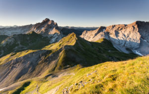 View of the Zaluandakopf to the Drusenfluh and Kirchlispitzen View of the Zaluandakopf to the Drusenfluh and Kirchlispitzen